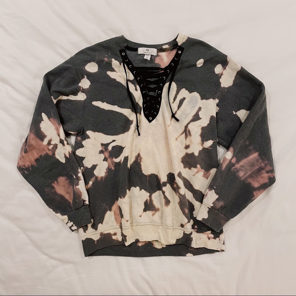 Acid Wash Crew Neck